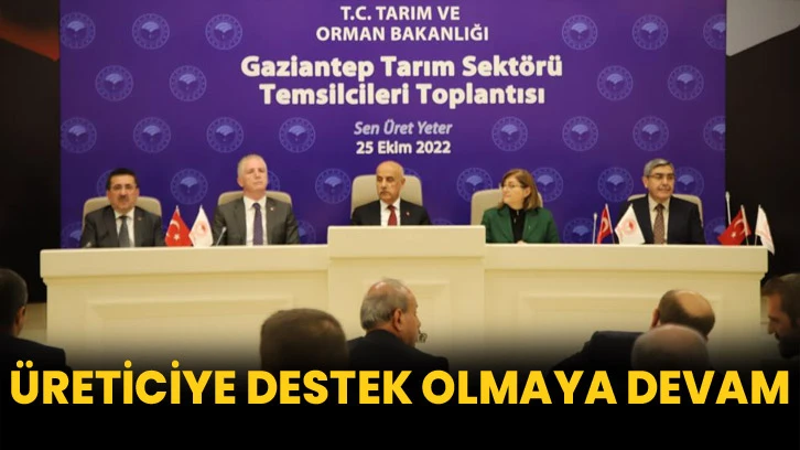 Üreticiye destek olmaya devam