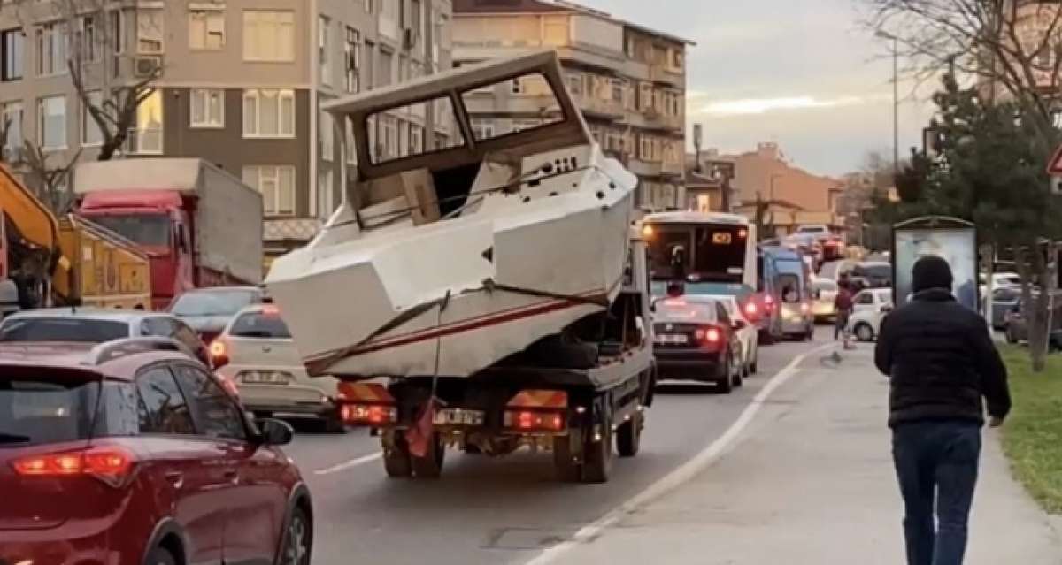 Üsküdar'da ilginç görüntü