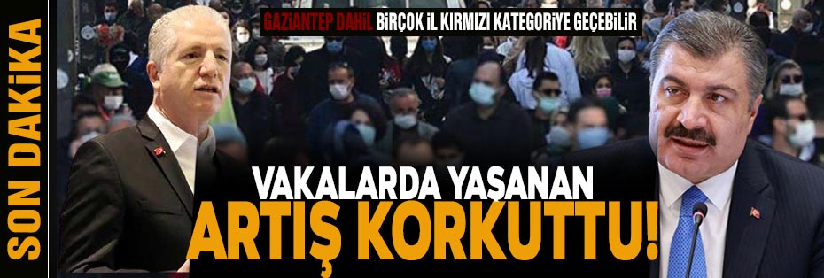 Vakalarda yaşanan artış korkuttu! Gaziantep dahil Birçok il kırmızı kategoriye geçebilir