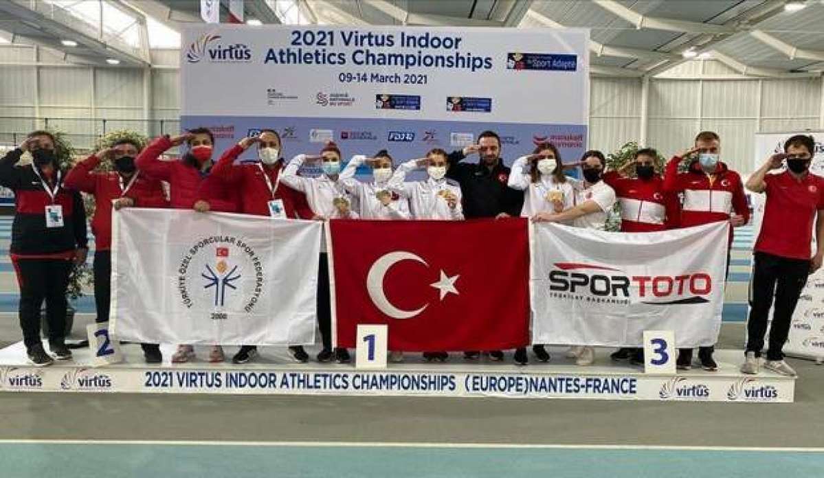 VIRTUS Avrupa Salon Atletizm Şampiyonası'nda Türkiye, Avrupa şampiyonu oldu