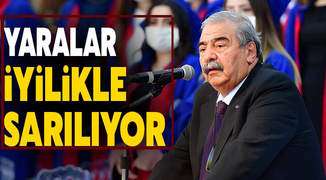 Yaralar iyilikle sarılıyor