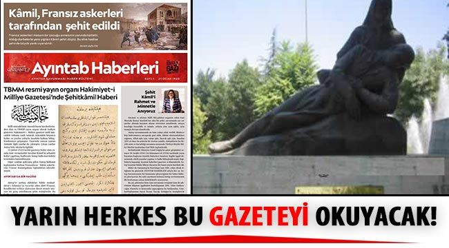 Yarın herkes bu gazeteyi okuyacak!