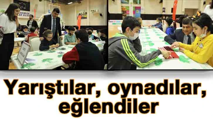 Yarıştılar, oynadılar, eğlendiler