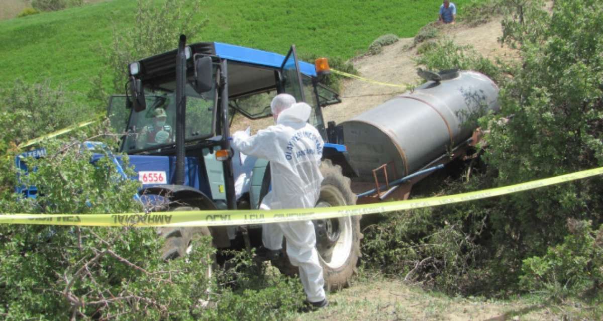 Yaşlı adam traktör kabininde ölü olarak bulundu