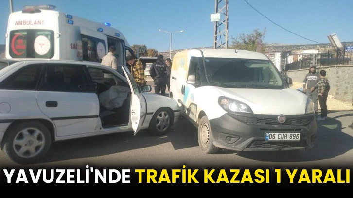 Yavuzeli'nde trafik kazası 1 yaralı