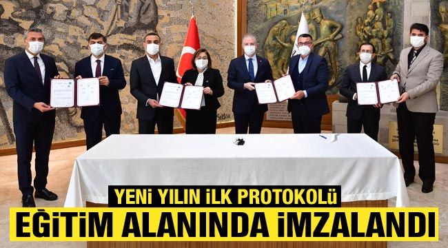 YENİ YILIN İLK PROTOKOLÜ EĞİTİM ALANINDA İMZALANDI