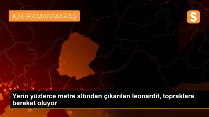 Yerin yüzlerce metre altından çıkarılan leonardit, topraklara bereket oluyor