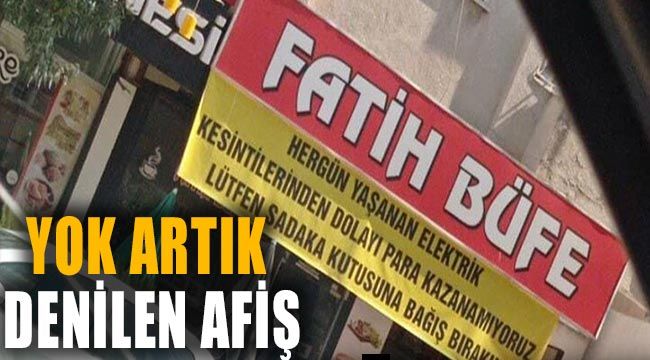 Yok artık denilen afiş