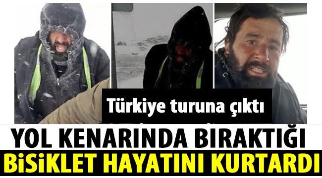 Yol kenarında bıraktığı bisiklet hayatını kurtardı