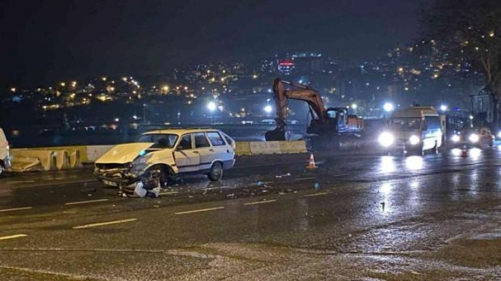 Zonguldak’ta otomobiller kafa kafaya çarpıştı