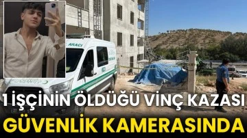 1 işçinin öldüğü vinç kazası güvenlik kamerasında