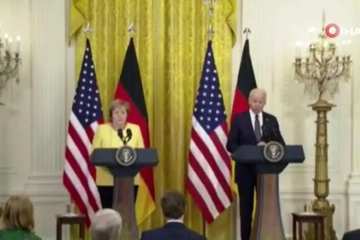 ABD Başkanı Biden, Almanya Başbakanı Angela Merkel ile görüştü