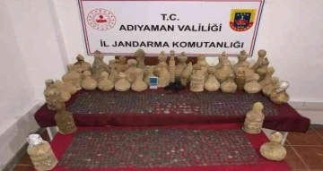 Adıyaman’da ki operasyonda Roma Dönemine ait bin 578 adet sikke ele geçirildi