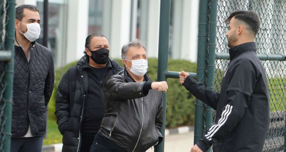 Ahmet Nur Çebi, Beşiktaş antrenmanını takip etti