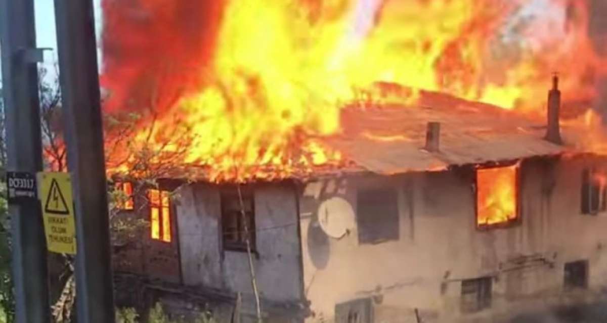 Alevlere teslim olan ev kullanılamaz hale geldi