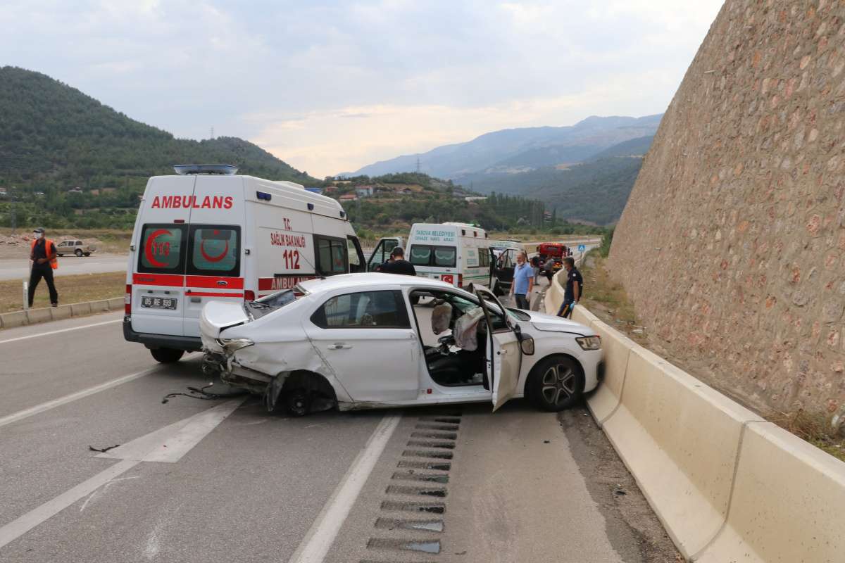 Amasya'da feci kaza