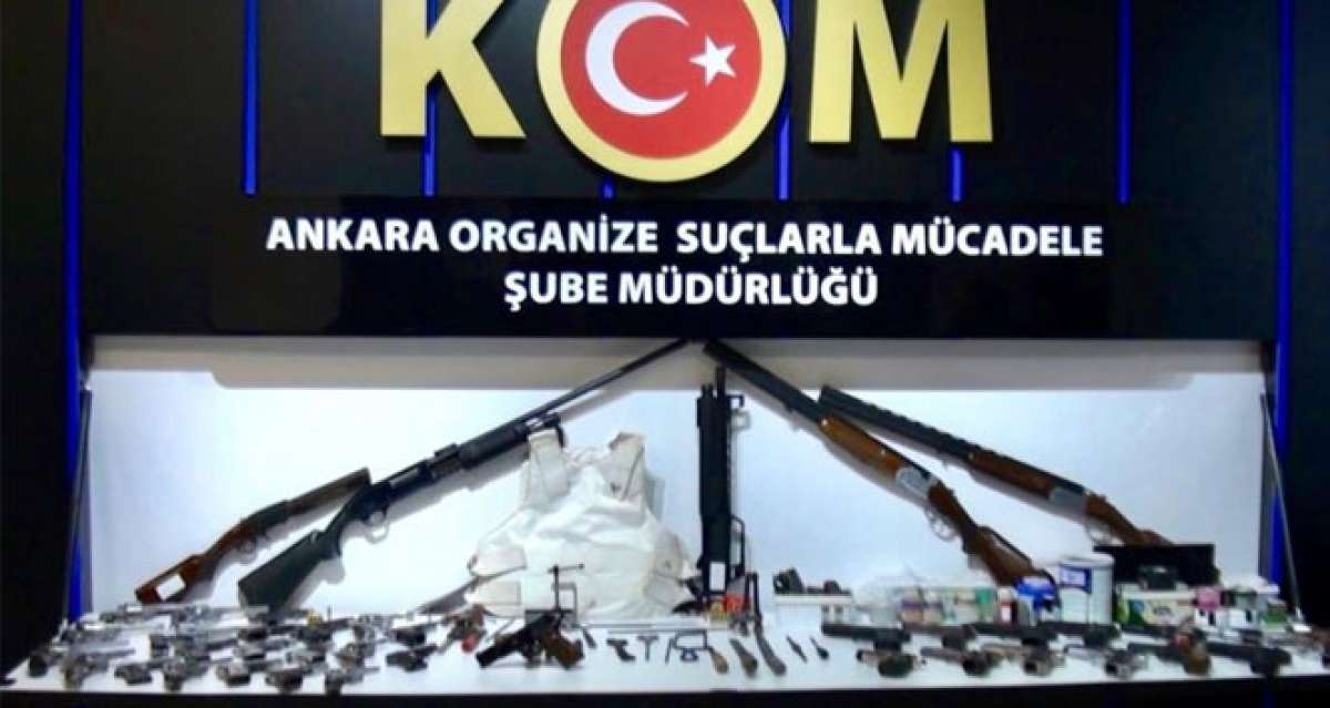 Ankara merkezli silah kaçakçılığı operasyonu: 8 gözaltı