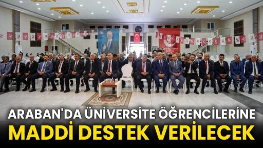 Araban'da üniversite öğrencilerine maddi destek verilecek