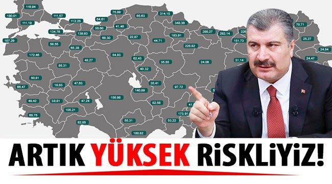 Artık yüksek riskliyiz!