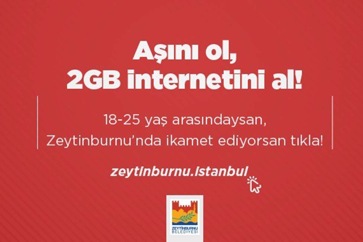 Aşı olan gençlere 2GB internet