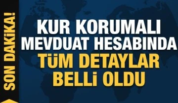 Bakanlık duyurdu: Kur korumalı vadeli mevduatta limit olmayacak