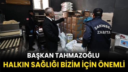 Başkan Tahmazoğlu “Halkın Sağlığı Bizim İçin Önemli