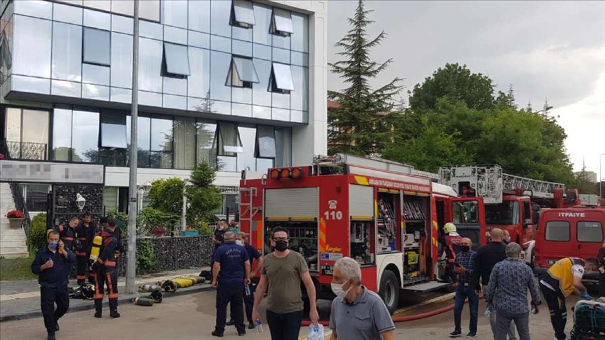 Başkentte özel bir huzurevinde yangın çıktı