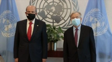 BM Genel Sekreteri Guterres, KKTC Cumhurbaşkanı Tatar ile görüştü