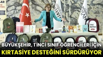 Büyükşehir, 1'inci sınıf öğrencileri için kırtasiye desteğini sürdürüyor