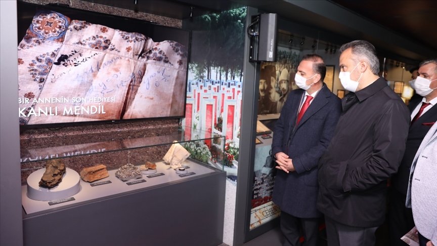 Çanakkale Savaşları Mobil Müzesi Bursa'da ziyarete açıldı