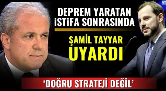 Deprem yaratan istifa sonrasında Tayyar’dan doğru strateji değil uyarısı