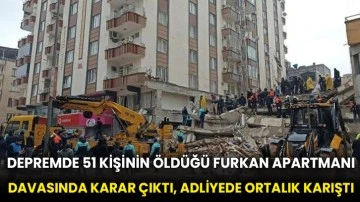Depremde 51 kişinin öldüğü Furkan Apartmanı davasında karar çıktı, adliyede ortalık karıştı