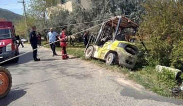 Devrilen forkliftin altında kalarak yaşamını yitirdi