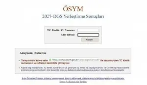 DGS tercih (yerleştirme) sonuçları 2021 açıklandı mı? ÖSYM DGS sonuçları nereden öğrenilir?