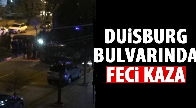 Duisburg Bulvarında feci kaza