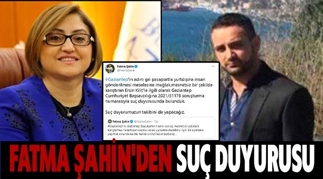 Fatma Şahin'den "gri pasaport" iddialarına suç duyurusu