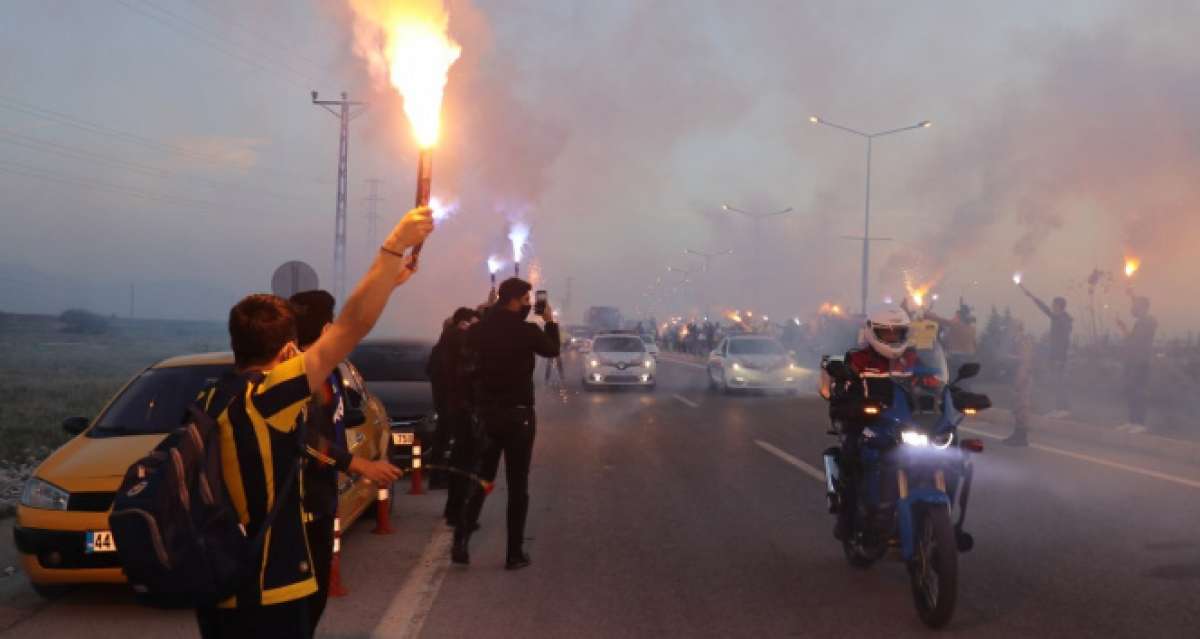 Fenerbahçe'ye Malatya'da coşkulu karşılama