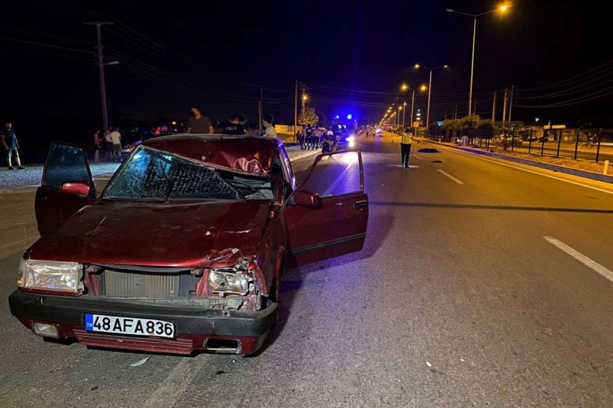 Fethiye'de otomobilin çarptığı yaya feci şekilde can verdi