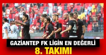 Gaziantep FK Ligin en değerli 8. takımı