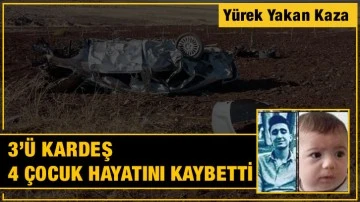 Gaziantep’te görevli imam kazada 3 oğlunu ve yeğenini birden kaybetti!