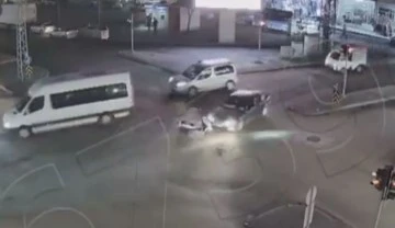 Gaziantep’teki trafik kazaları kameralara yansıdı