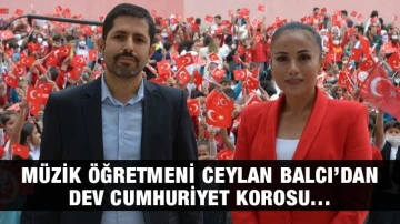 Münire Kemal Kınoğlu Ortaokulu Müzik Öğretmeni Ceylan Balcı’dan Dev Cumhuriyet Korosu…