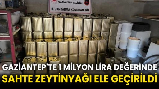 Gaziantep'te 1 milyon lira değerinde sahte zeytinyağı ele geçirildi