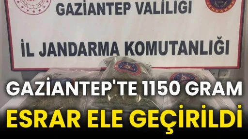 Gaziantep'te 1150 gram esrar ele geçirildi