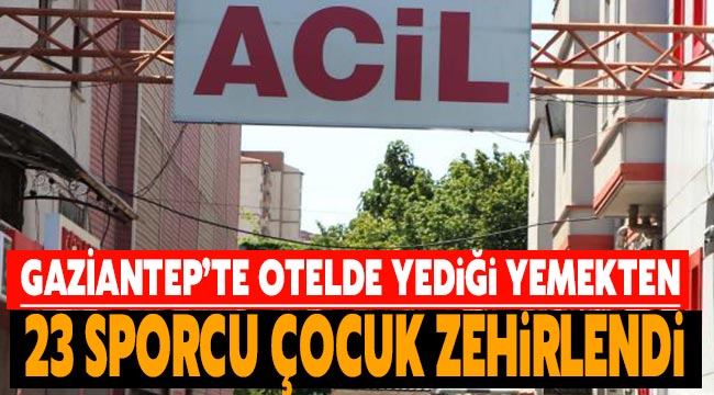 Gaziantep'te 23 yüzme sporcusu yedikleri yemekten zehirlendi