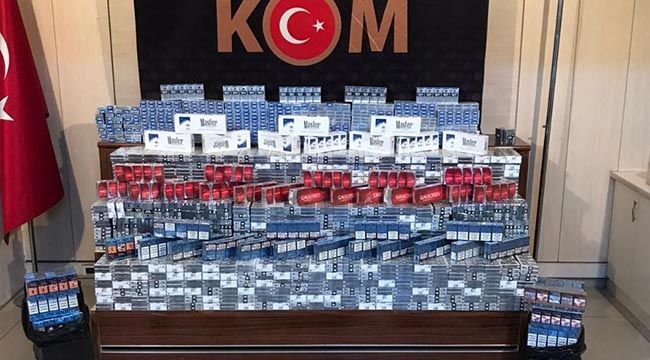 Gaziantep’te 8 bin 487 paket kaçak sigara ele geçirildi