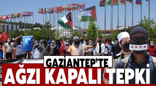 Gaziantep'te ağzı kapalı tepki