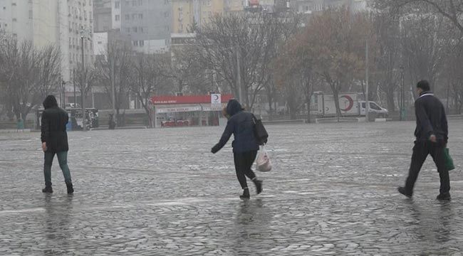 Gaziantep’te dolu yağışı 