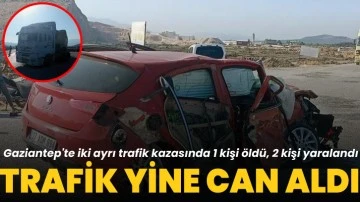 Gaziantep'te İki Ayrı Trafik Kazasında 1 Kişi Öldü, 2 Kişi Yaralandı