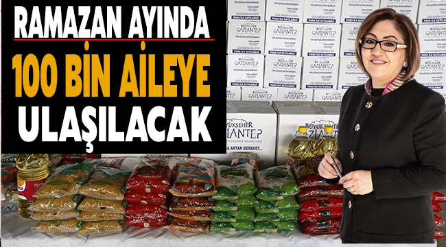 Gaziantep'te Ramazan ayında 100 bin aileye ulaşılacak